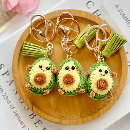 Crochet |Avocado Keyring
