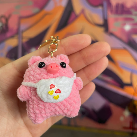 Crochet |Piggy Keyring