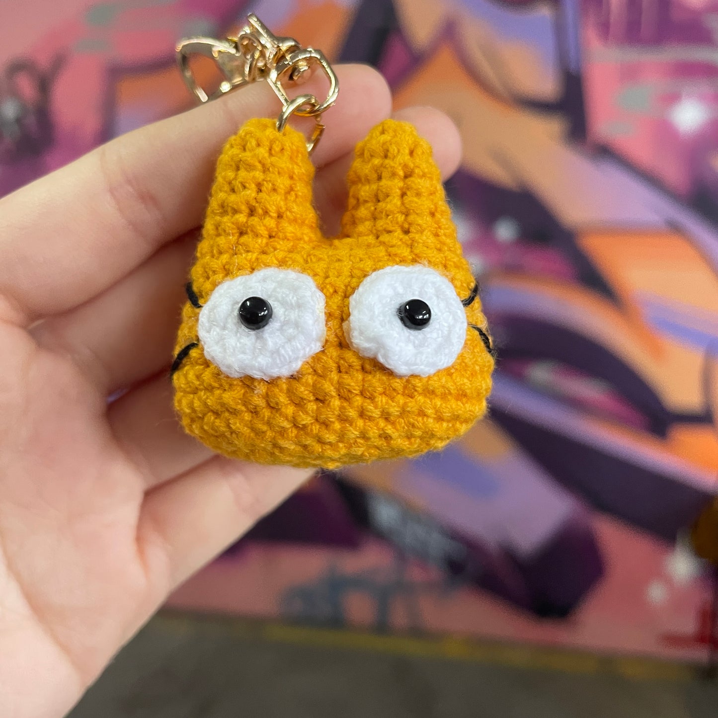 Crochet |Cat Head Keyring