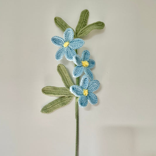 Crochet｜Chinese Star Jasmine - Blue