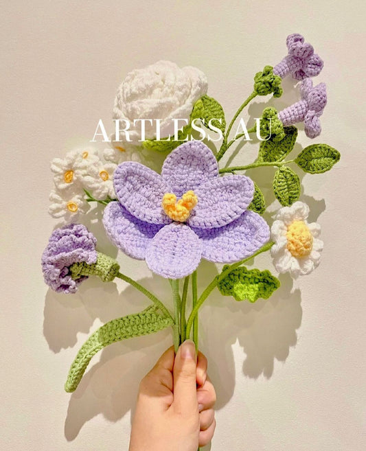 Crochet|Purple Bouquet