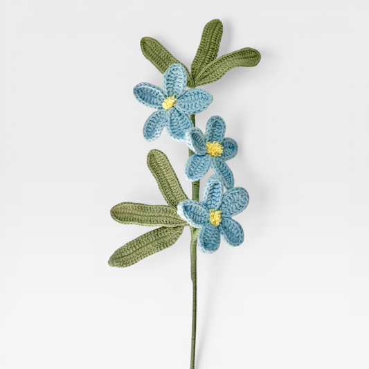 Crochet｜Chinese Star Jasmine - Blue