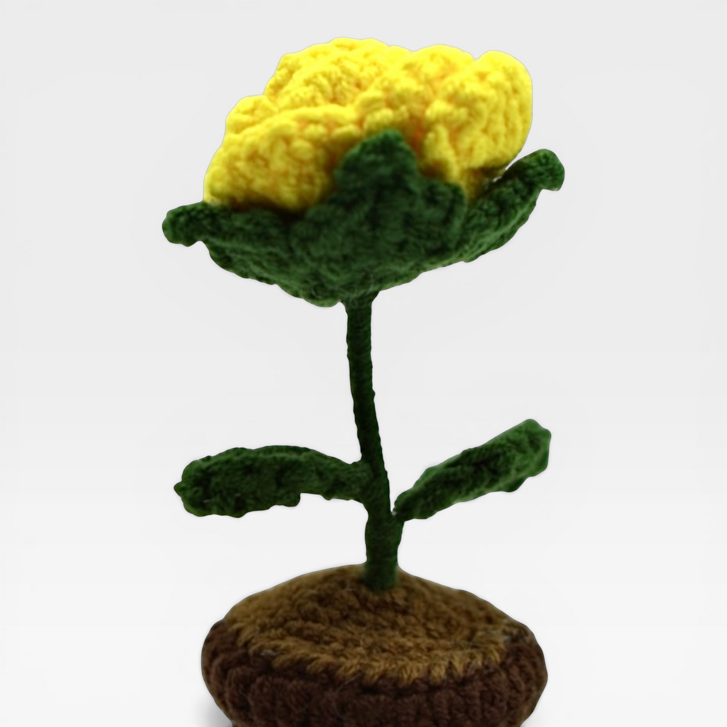 Crochet | Potted Little Yellow Rose
